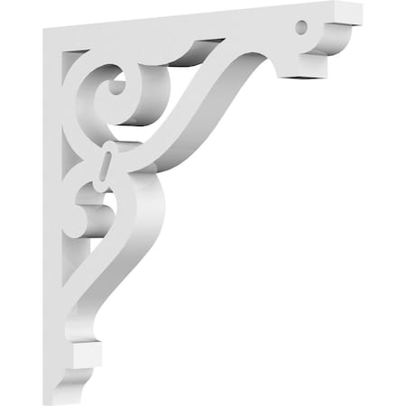 Ekena Millwork Finley Architectural Grade PVC Bracket, 5/8"W X 6"D X 6"H BKTP01X06X06FI